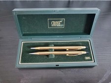 Cross Classic Century 10K Gold Filled/Rolled Gold Ballpoint Pen  Pencil Set