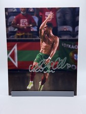 Cristiano Ronaldo Jumping Celebration Signed Autographed Photo Authentic 8X10 C