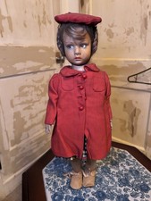 Early Italian Felt Character Girl "Lucia" in Fashionable Costume by Lenci - Tag