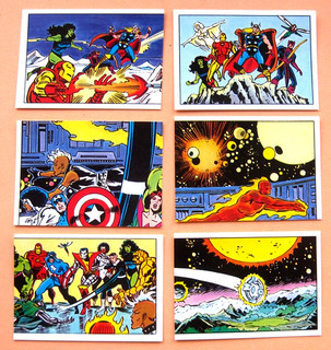 MARVEL SECRET WARS PANINI 1986 6 STICKERS #'s 8/13/31/42/47/197 VG