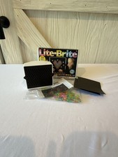Lite-Brite Mini Size Classic Toy with 90 Colorful Pegs and 4 Art Templates  b27