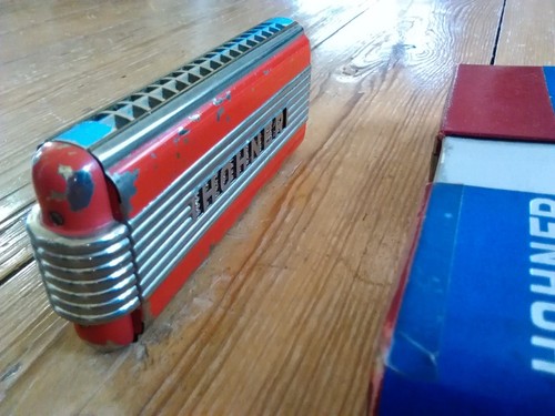 HOHNER ECHO ELITE ARMONICA GERMANIA vintage con scatola - Foto 6 di 6