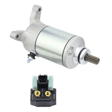 Starter for Suzuki ATV LTZ250 LT-Z250 Quadsport 2004-2009 with Relay Solenoid