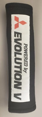 Rare Mitsubishi Evolution V EVO Seat Belt Cover Cushion Pad racing vintage car