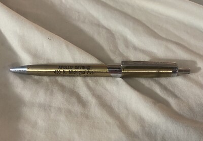 Vintage Advertising Unipeco Ballpoint Pen Apollo Savings Bank Chicago Illinois