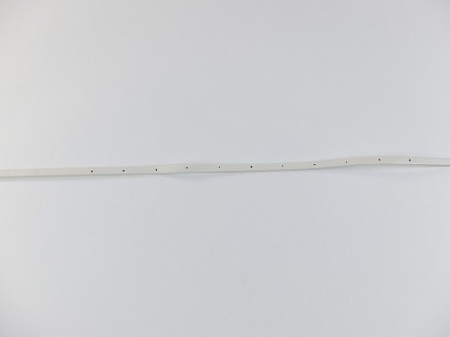 BOTTEGA VENETA white triangle buckle skinny leather belt One Size authentic NWT - Picture 5 of 8