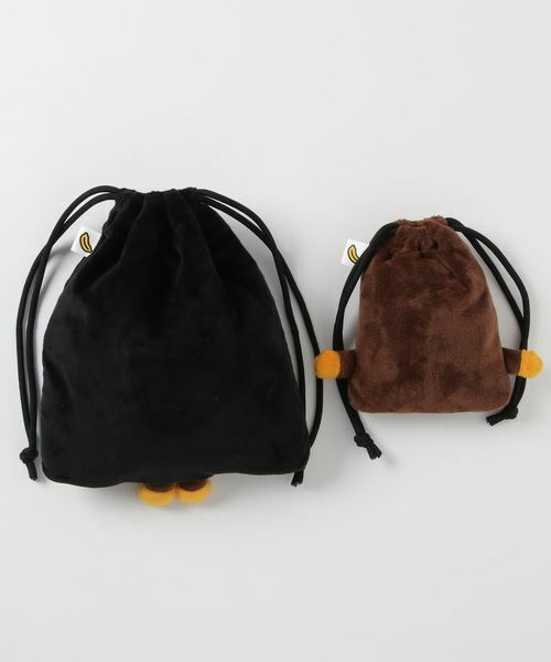 A Bathing Ape Baby Milo Drawstring Bag Pouch Set of 2 - Baby A Bathing Ape Baby Milo Drawstring Bag Pouch Set of 2 - Baby