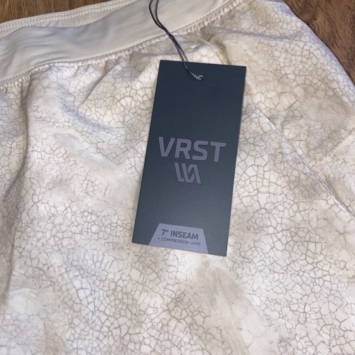 VRST Stealth Run Shorts L Size XXL 7"  Desert Dark Cloud Pocket NEW - Afbeelding 3 van 5