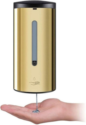 Wall-Mounted Commercial Automatic Soap Dispenser Gold Stainless Steel Large Capa