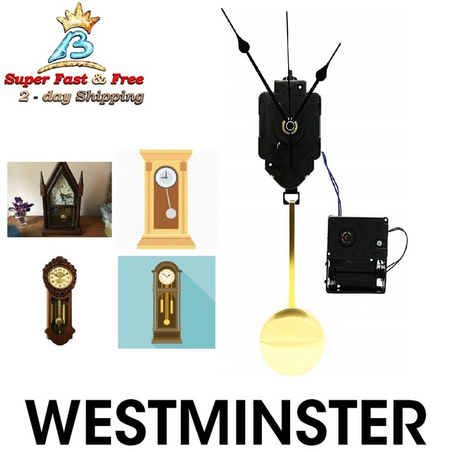 Westminster Chime Melody Pendulum Clock Movement Wall Hand Mechanism