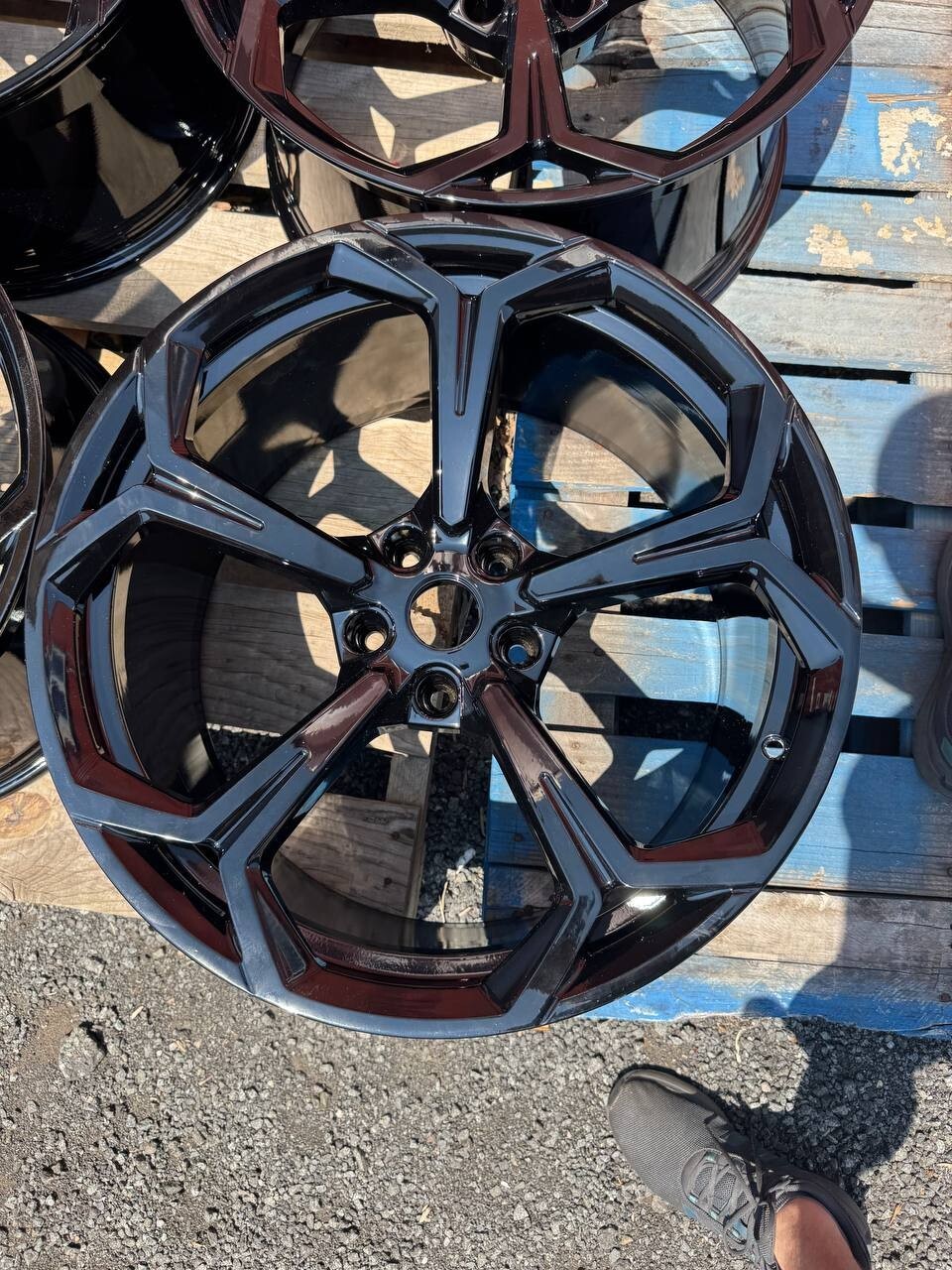 Original 22" Lamborghini Urus OEM Stock Black Gloss Wheel Rim Genuine
