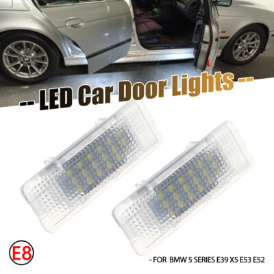 LED Welcome Lights Door Courtesy For BMW E53 X5 Z8 E52 E39 5-Series White Lamp