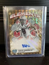 🔥Marvin Harrison Jr ROOKIE - Bowman Best U Elements of the Game GOLD AUTO /50🔥