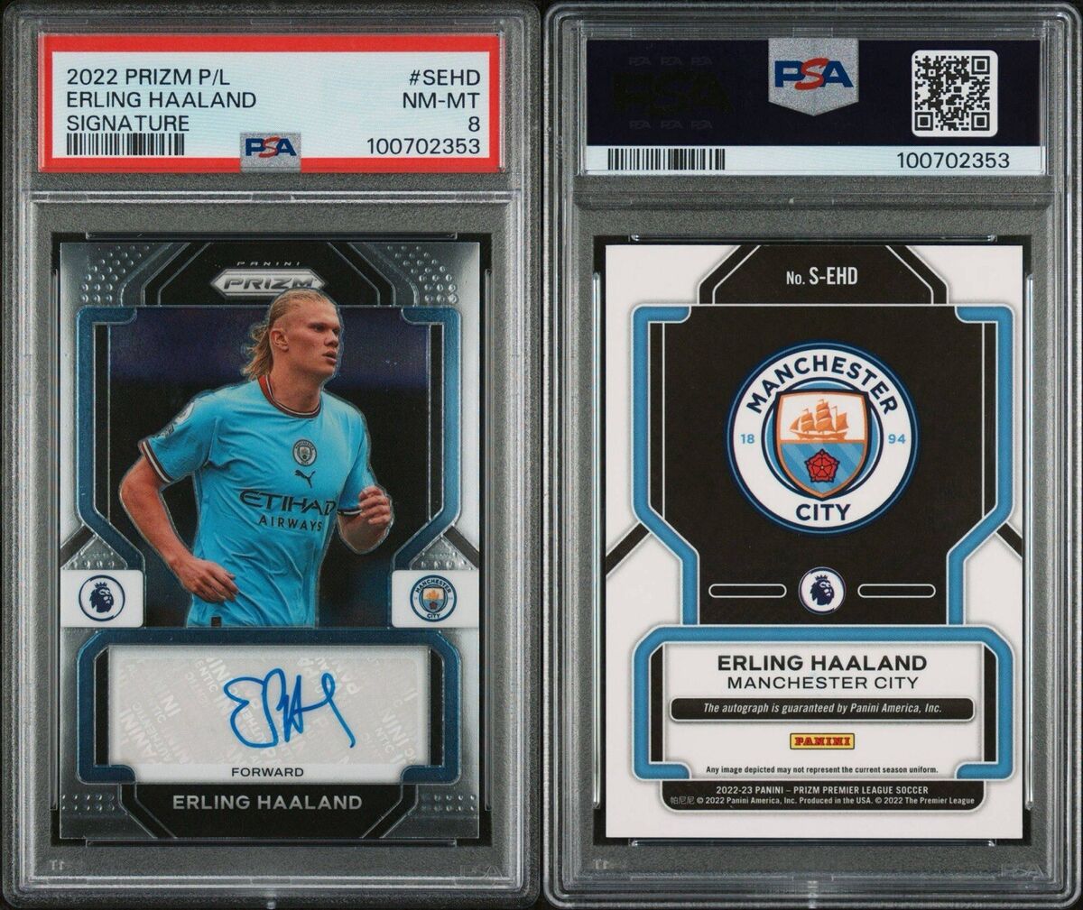 2022-23 Panini Prizm Premier League - Signatures Erling 2022-23 Panini Prizm Premier League - Signatures Erling