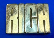 Custom Name RICH Cutout Vintage Solid Brass 70's Belt Buckle