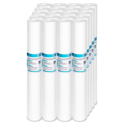 20 Pack 20''x2.5'' 1/5/10/20 Micron Sediment Whole House Water Filter RO Cartridge