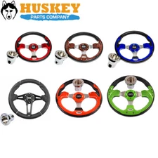 Small Golf Cart Steering Wheel Red Blue Orange Black For EZGO Club Car Yamaha