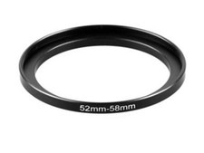 52-58mm Metal Step Up Ring Lens Adapter from 52 to 58 Filter Thread - UK SELLER