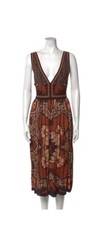 Boho Valentino Knit Plunge Dress