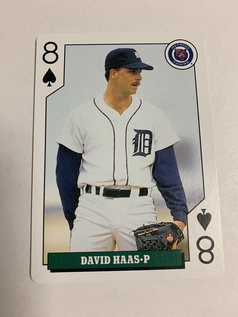 1992 Bicycle Baseball Rookies Playing Cards David Haas Detroit