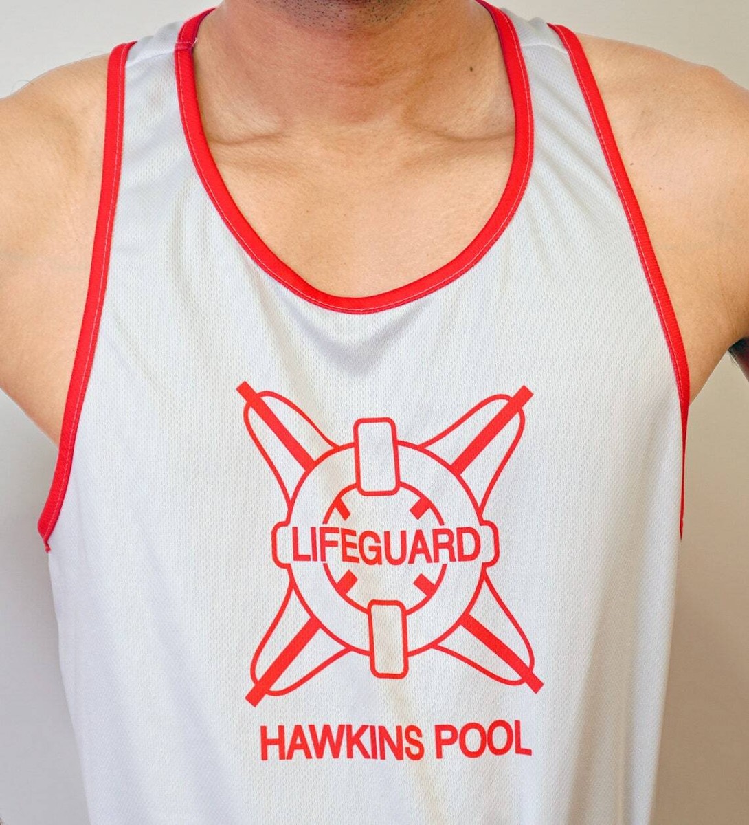 Hawkins Pool Lifeguard Y-Back Muscle Tank Top | eBay