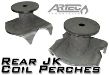 ARTEC Rear Coil Perches & Retainers For '07-'18 Jeep Wrangler JK JKU Raw JK4425