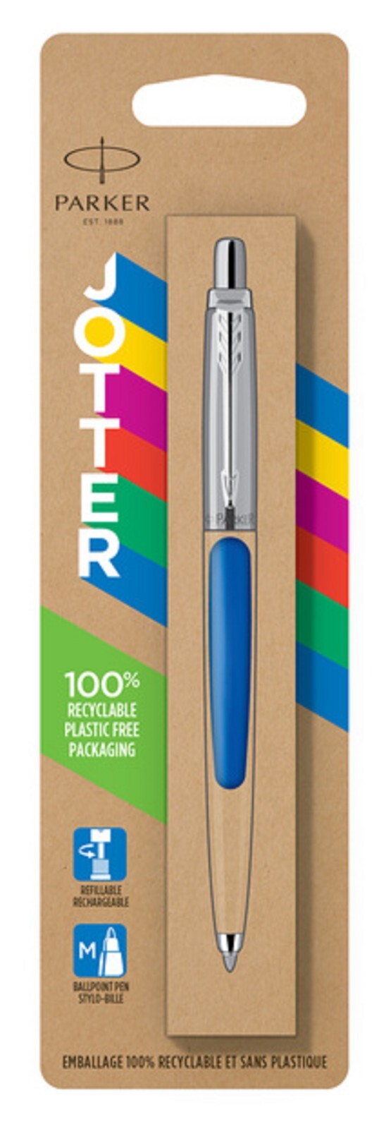 Parker Jotter Blue Ballpoint Pen New In Environment Friendly Package