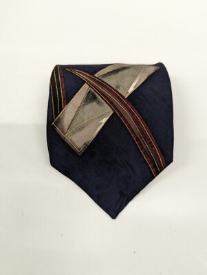Chez Roffe New York Silk Necktie Blue, Red Tie | eBay