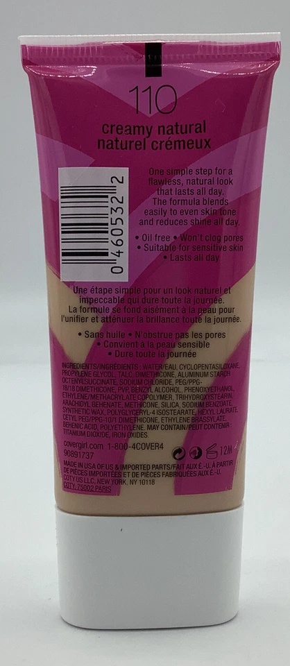 Lot Of 2 Covergirl Ready, Set Gorgeous Oil-Free Foundation 110 Creamy Natural - Image 3 of 3