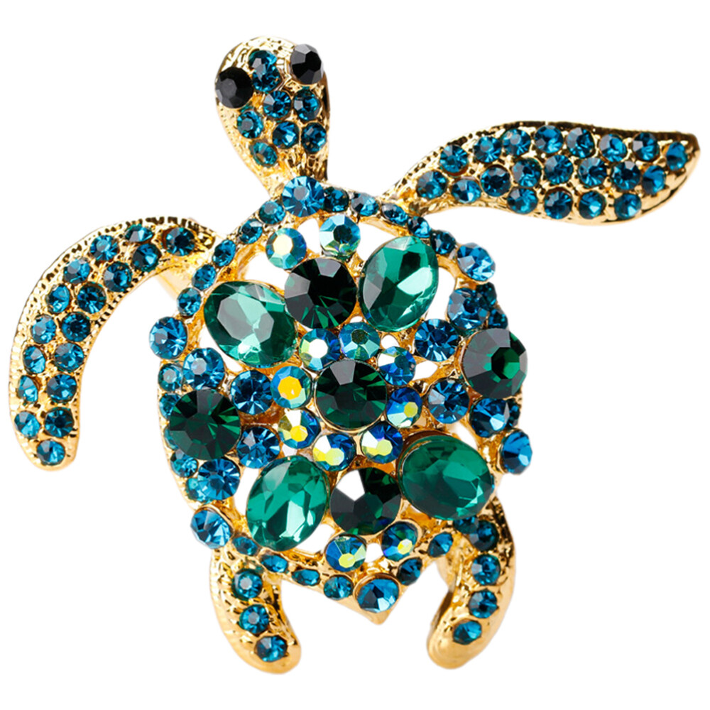 Vintage Hat Turtle Brooch Animal Pin Lapel for Women Mother