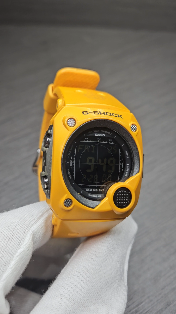 Casio G-Shock G-8000F-9B Yellow Watch Black Dial Module 2958