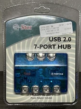 Vintage Q-Stor USB 2.0 7-Port Hub LED Model: QU2RCT7 - *BRAND NEW SEALED*