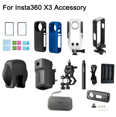 Accessories For Insta360 X3 Sports Camera Protective Lens Cap Cover Adapter ADE