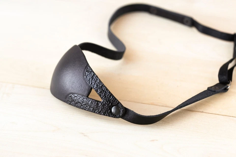 Parche para ojos, parche para ojos de cuero, parche para ojos delgado, parche para ojos unisex, un ojo Foto 2 de 4