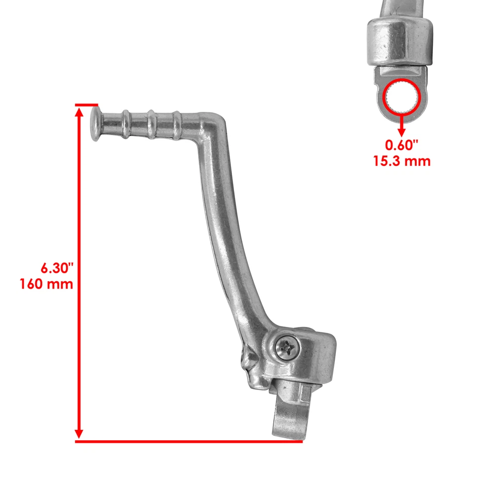 Caltric Kick Start Lever For Suzuki RM125 1989-2008  26300-36E10 26300-27C01 - Image 2 of 4