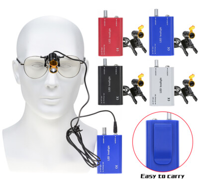 Dental 5W Plastic Clip Waist-Hang LED Headlight with Light Shield Shade DY-008