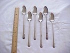 6 Silver Plate Iced Tea Spoons Wallace Personality