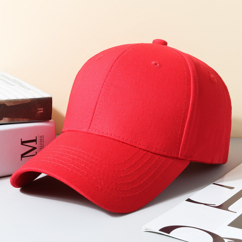 Men women cotton windproof baseball caps casual solid color unisex