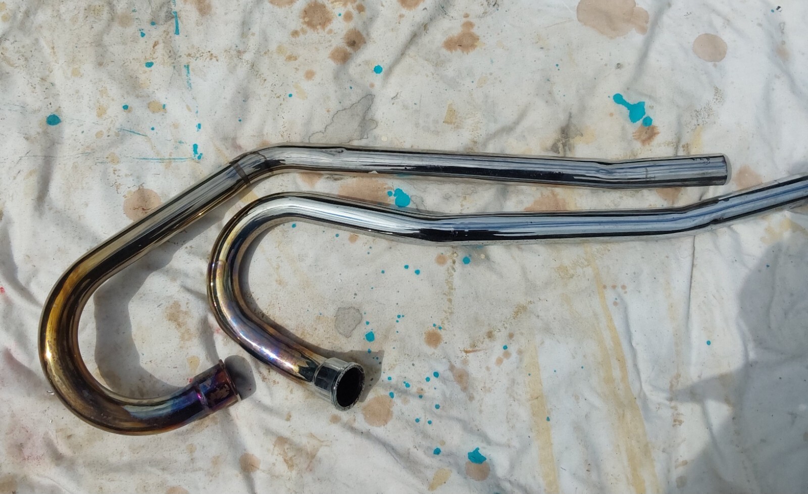 Norton Commando 750s high level Exhaust pipes/Scrambler eBay