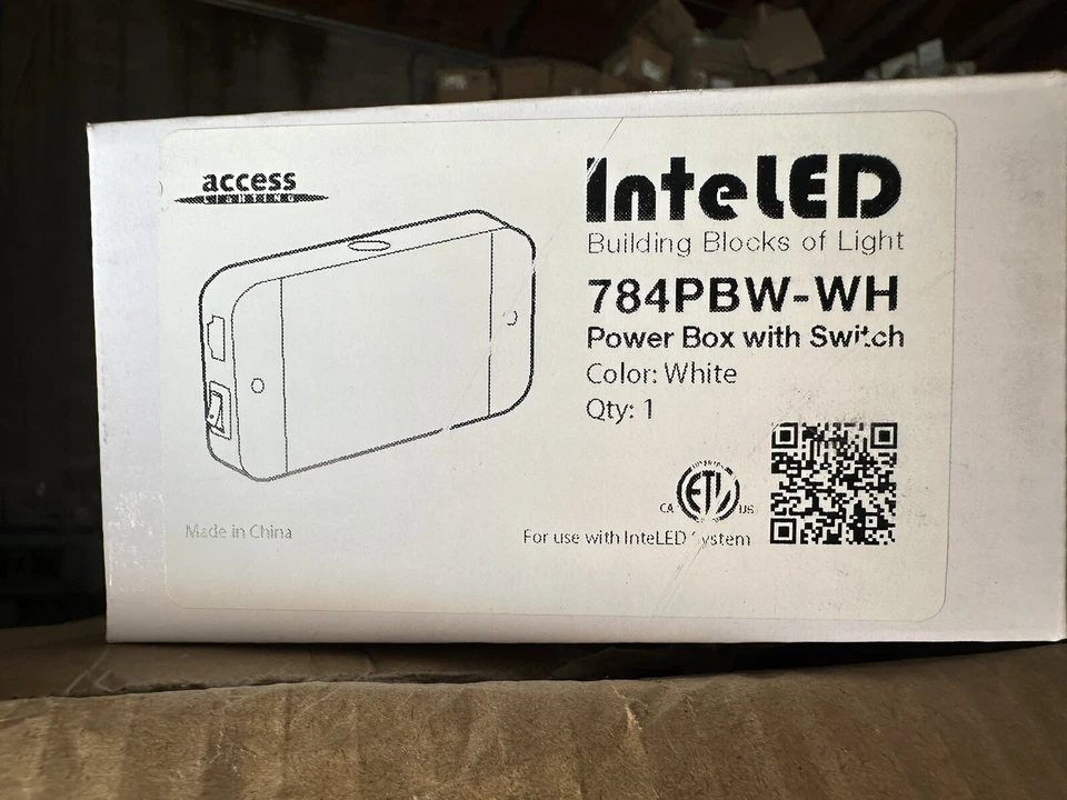🔴Access Lighting 784PWB-WHT InteLed Hardware Connection Box With On/Off Switch - Image 2 of 4