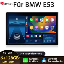 6+128 GB 13,1"" Android12 per BMW X5 E53 2000-2007 Carplay DAB+ GPS Navi WIFI SWC