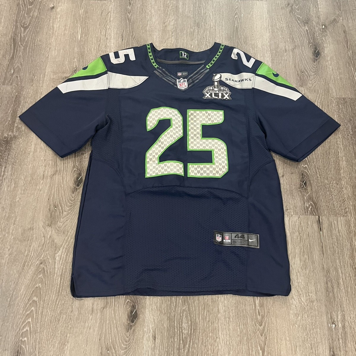 Seattle Seahawks Super Bowl XLIX Richard Sherman Nike NFL Sewn