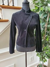 GAP Women's Black Cotton Long Sleeve Button Casual Regular Fit Blazer Size 2