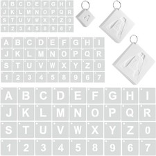 108 Pcs Letter and Number Stencils 3 Sizes 1, 3, 5 Inch Alphabet Number Templ...