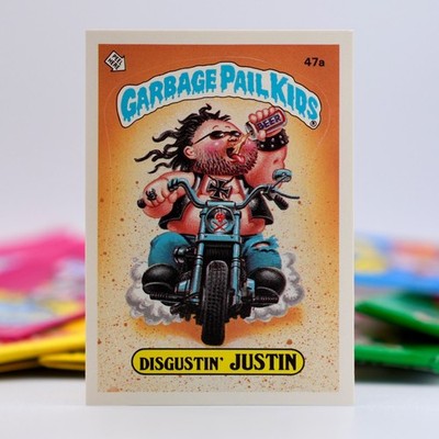 1985 Topps Garbage Pail Kids Series 2 OS2 Disgustin Justin 47a GPK USA NM/M