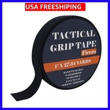 Gun Grip Tape, 1 Inch x 27.34 Yards Black Goon Tape, Water-Resistant Tactical...