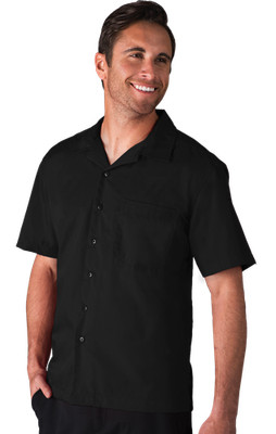 Blue Generation BG3100 Men's Solid Poplin Camp Shirt