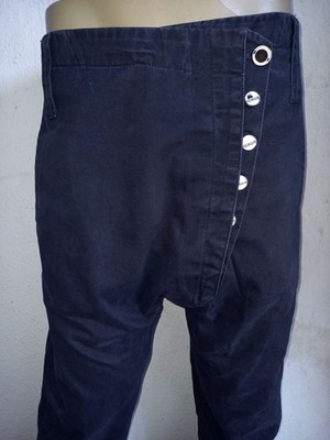 HUMÖR NIXON DROP CROTCH JEANS W36 W38 BLACK ANTI FIT HOSE CHINO SANTIAGO LAGO