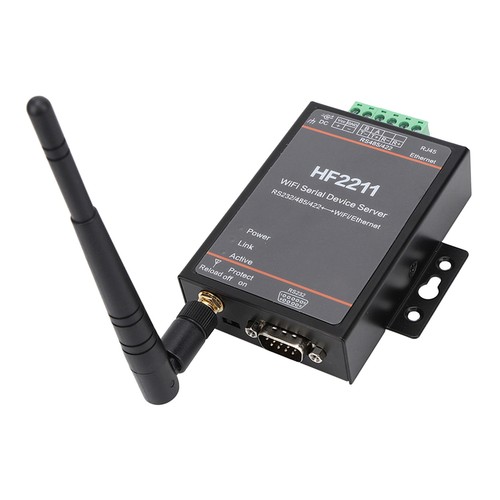 HF2211 Serial Server RS232/485/422 To WIFI Ethernet DTU Network Communicate - Zdjęcie 2 z 12