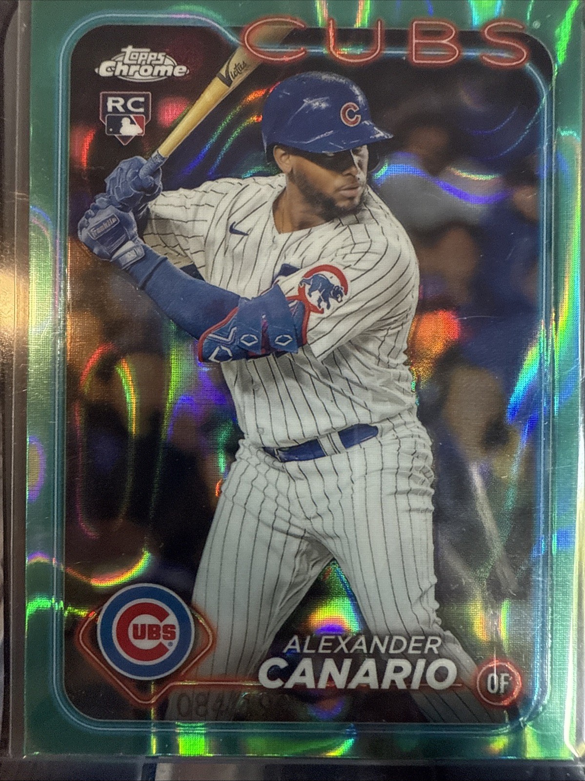 2024 Topps Chrome - Alexander Canario #174 Aqua Lava Refractor /199 (RC)